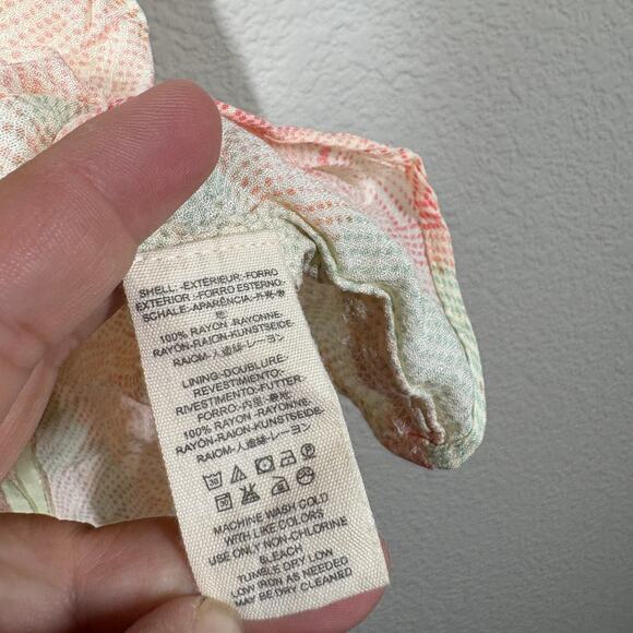 Free People Large Pastel Swing Cami Top Spaghetti Strap Season in the Sun - Picture 8 of 9